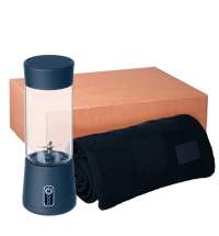 Подарочный набор Felice, Cella, синий (плед, блендер)