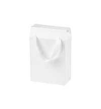 Подарочная коробка-пакет универсальная малая, белая, 186х100х277 мм
