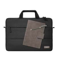 Подарочный набор Forum, серый (сумка, ежедневник, ручка)