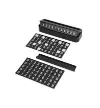 Табличка «Tempark» с номером телефона для временной парковки