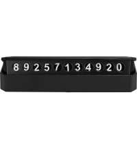 Табличка «Tempark» с номером телефона для временной парковки