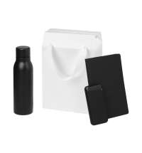 Подарочный набор Sorento, черный (термобутылка, ежедневник, аккумулятор)