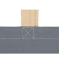 Сумка для шопинга «Twin» двухцветная из хлопка, 180 г/м2