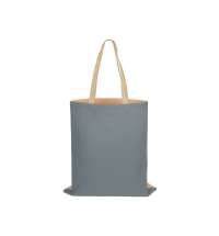 Сумка для шопинга «Twin» двухцветная из хлопка, 180 г/м2