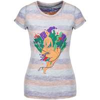 Футболка женская &laquo;Амазонка&raquo; двусторонняя, оранжевая с фиолетовым