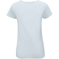 Футболка женская &laquo;Женщина хорошеет&raquo;, голубая