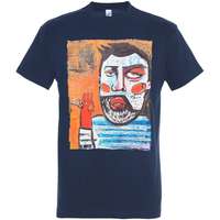 Футболка «У матросов нет вопросов», кобальт (темно-синяя)