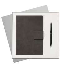 Подарочный набор Ritz, серый (ежедневник, ручка)