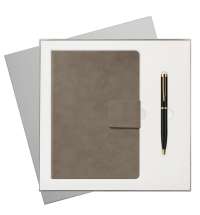 Подарочный набор Ritz, бежевый (ежедневник, ручка)