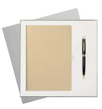 Подарочный набор Spark, белое золото (ежедневник, ручка)