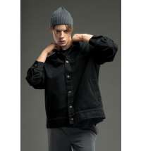 Куртка джинсовая O1, черная