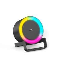 Беспроводная Bluetooth колонка U-Tone RGB c функцией беспроводной зарядки 15W, черный