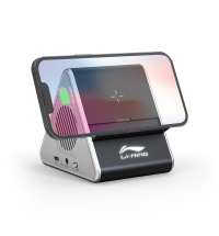 Колонка Dorn с беспроводной зарядкой и подсветкой гравировки, черный