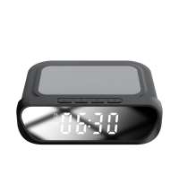 Часы с беспроводной зарядкой Drake 3в1, черный