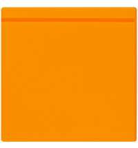 Лейбл из ПВХ Kare, оранжевый неон