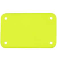 Лейбл из ПВХ Kreta, S, желтый неон