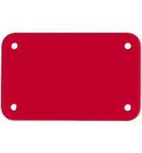 Лейбл из ПВХ Kreta, S, красный