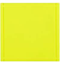 Лейбл из ПВХ Dzeta, L, желтый неон