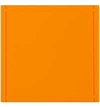 Лейбл из ПВХ Dzeta, L, оранжевый неон