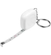 Брелок c рулеткой Metric, белый