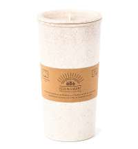 Термостакан с двойной стенкой Flathat из пшеничного волокна, бежевый