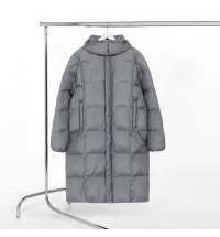 Пуховик унисекс Kapsula, серый