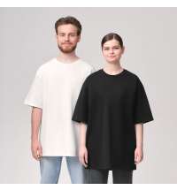 Футболка унисекс RUST, 100% хлопок, 240 гр., белая (теплого оттенка), размер XS