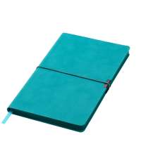 Ежедневник In Velour недатированный, бирюзовый