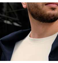 Футболка унисекс RUST, 100% хлопок, 240 гр., белая (теплого оттенка), размер L