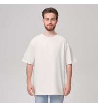 Футболка унисекс RUST, 100% хлопок, 240 гр., белая (теплого оттенка), размер L