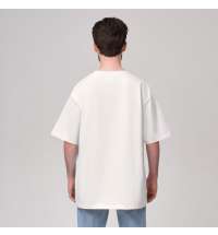 Футболка унисекс RUST, 100% хлопок, 240 гр., белая (теплого оттенка), размер L