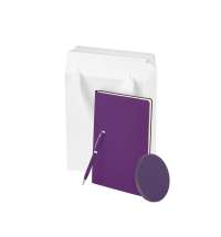 Подарочный набор Auris, фиолетовый (ежедневник, зарядное устройство, ручка)