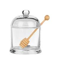 Стеклянная емкость для меда с ложкой «Vira»