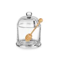 Стеклянная емкость для меда с ложкой «Vira»