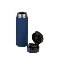 Вакуумная термокружка c кнопкой «Guard», soft-touch, 400 мл, тубус