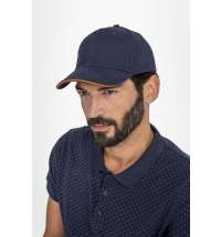 Бейсболка Buffalo, серая с оранжевым