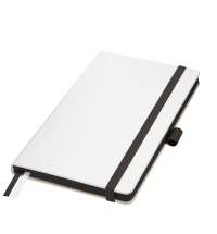 Ежедневник Arctic недатированный, белый/черный