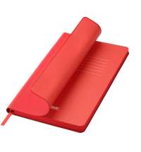 Ежедневник Latte soft touch недатированный, красный