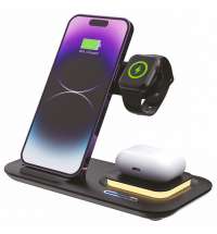 Беспроводное мультизарядное устройство Protos 15W, черный