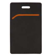 Чехол для пропуска Multimo, черный с оранжевым