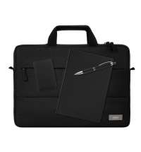 Подарочный набор Forum, черный (сумка, ежедневник, ручка, аккумулятор)