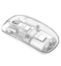 Мышь компьютерная беспроводная прозрачная Limpid, белый