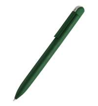 Ручка металлическая Espada софт-тач, тёмно-зелёная