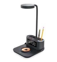 Лампа-органайзер Crolly c беспроводной зарядкой 15W, черный