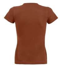 Футболка женская Imperial Women 190, коричневая (терракотовая)