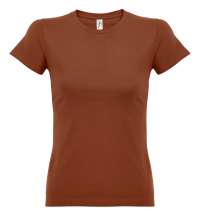 Футболка женская Imperial Women 190, коричневая (терракотовая)