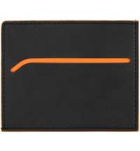 Картхолдер Multimo, черный с оранжевым