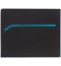 Картхолдер Multimo, черный с бирюзовым