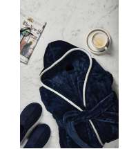 Банный халат VINGA Louis из rPET GRS, L-XL, унисекс, 350 г/м²