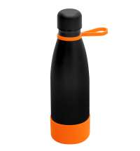 Термобутылка герметичная вакуумная Olivia To Go, чёрный/оранжевый